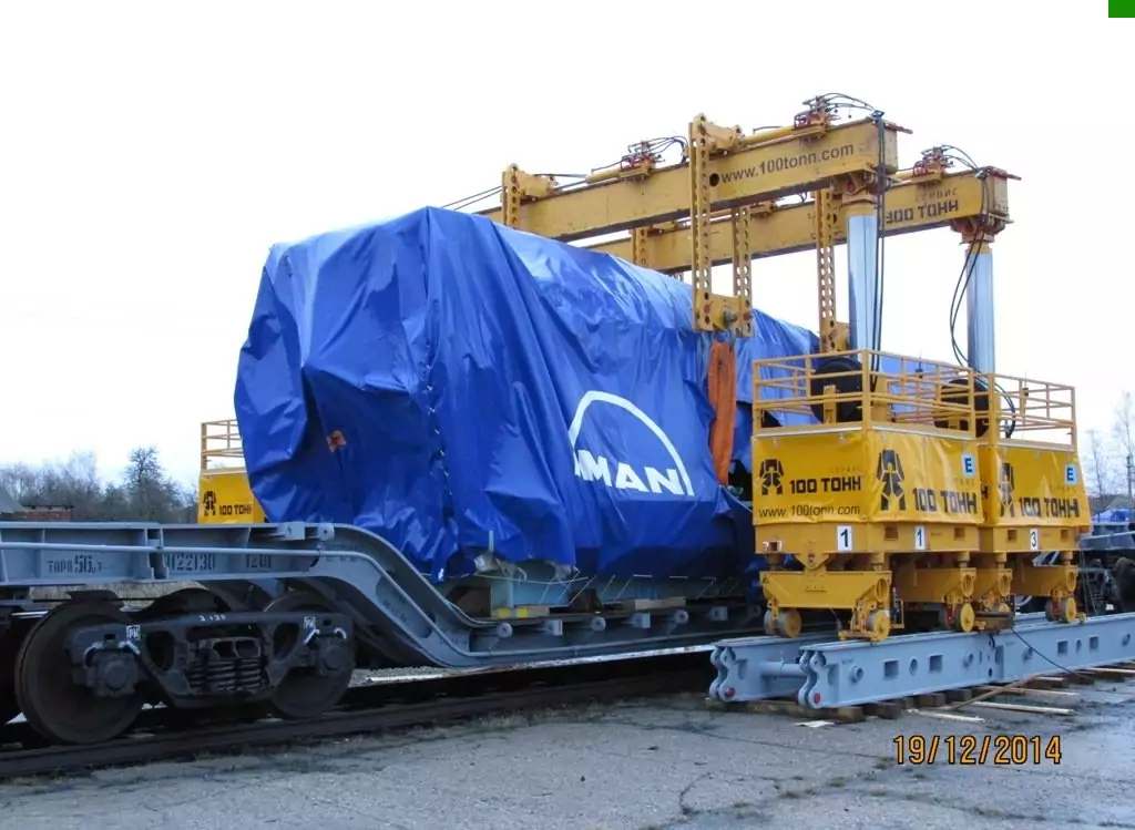 Такелаж технологического оборудования с помощью GP500