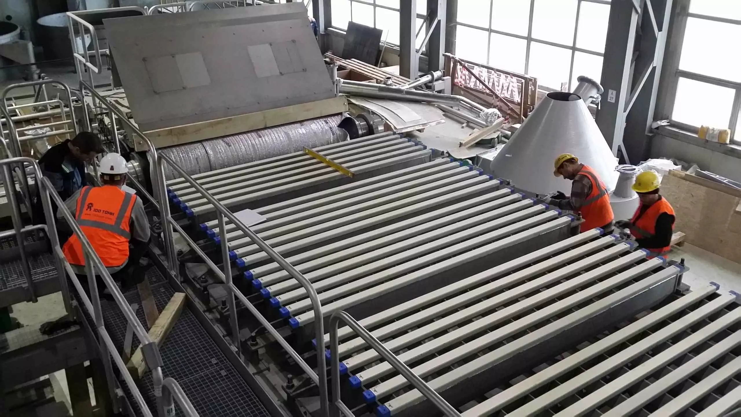 Выверка ящиков сеточного стола БДМ