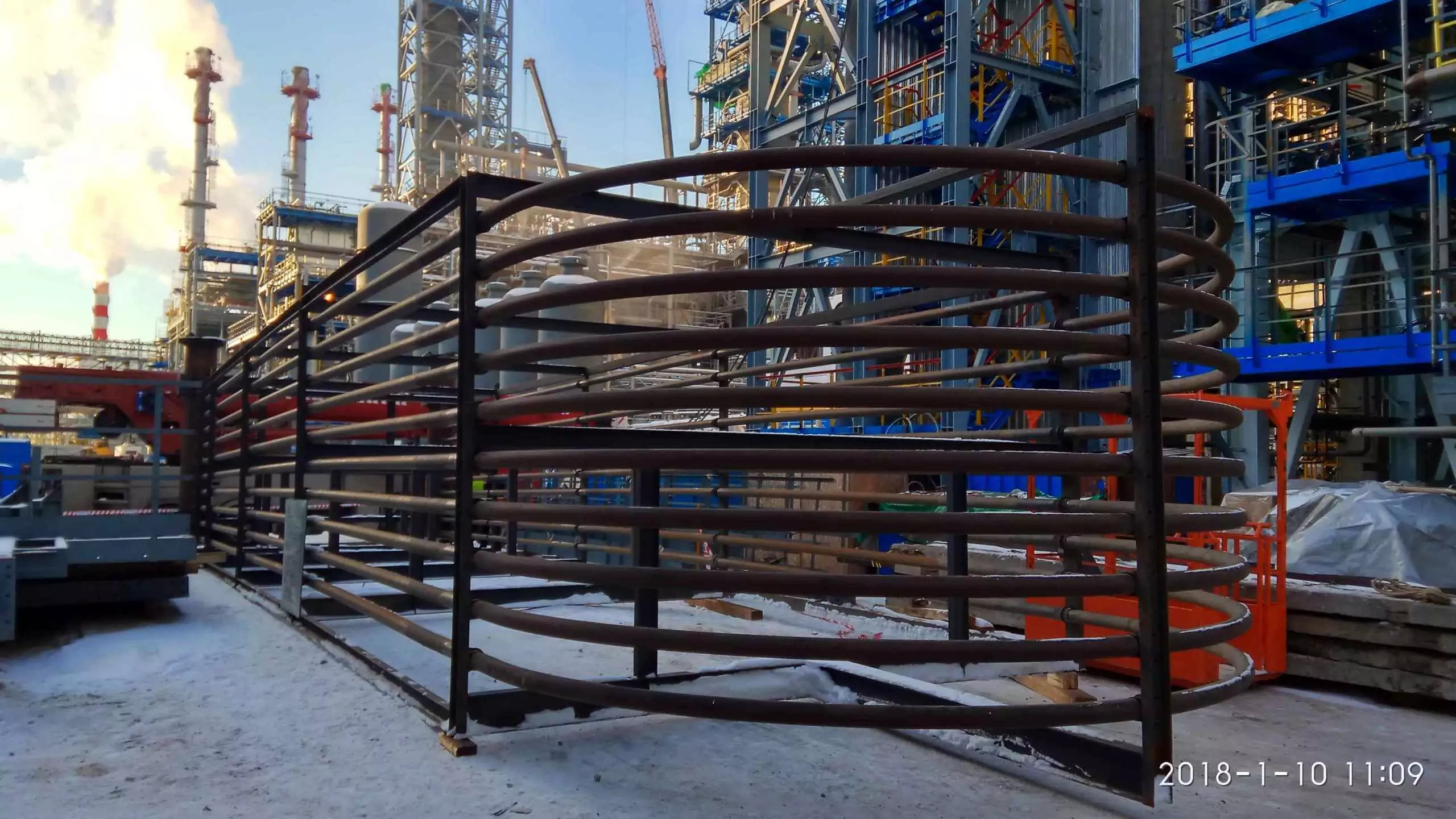 Змеевики доставленные на площадку