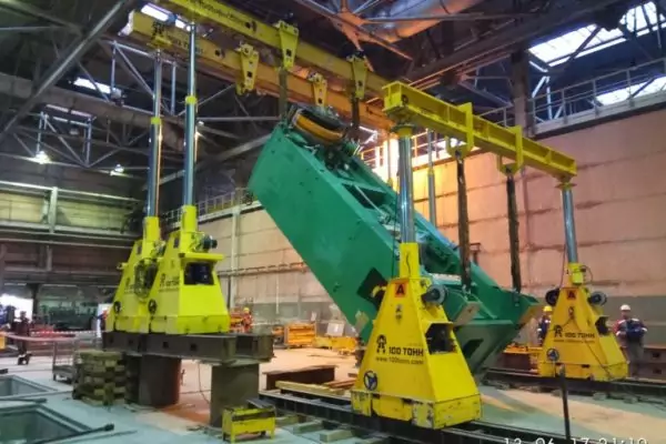 Кантование пресса на трубном производстве