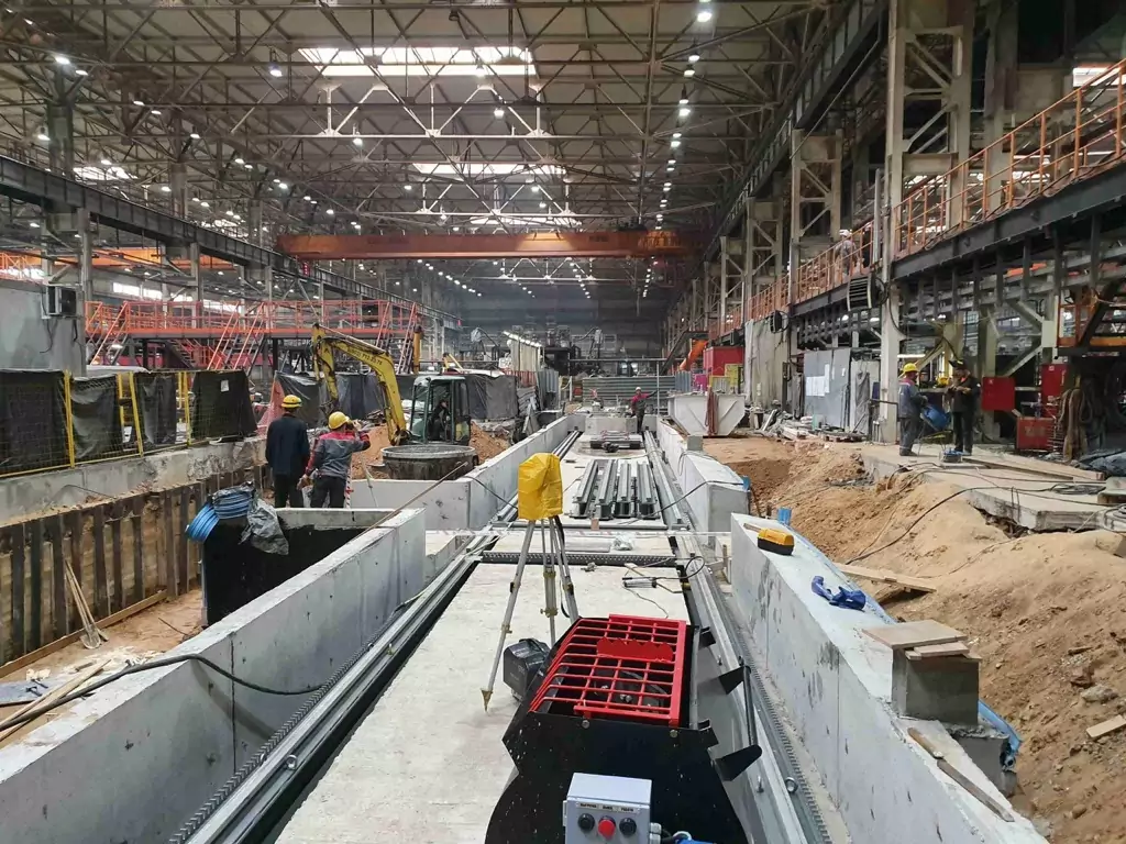 Геодезическая съемка перед монтажом промышленного оборудования