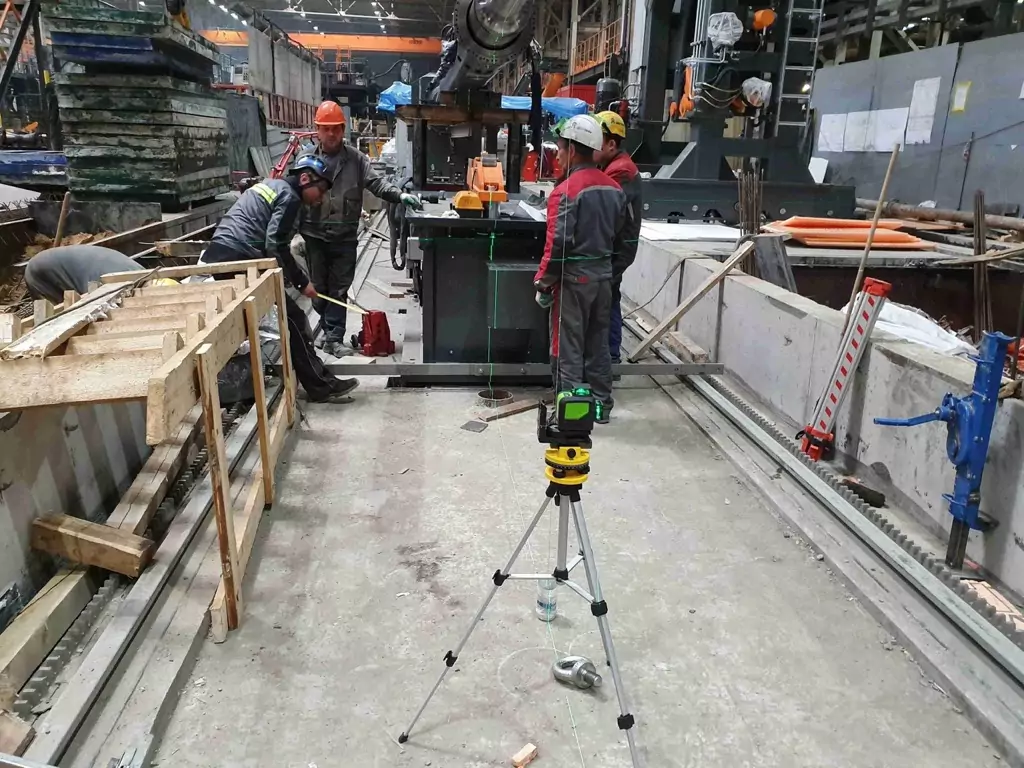 Выверка при монтаже производственного оборудования