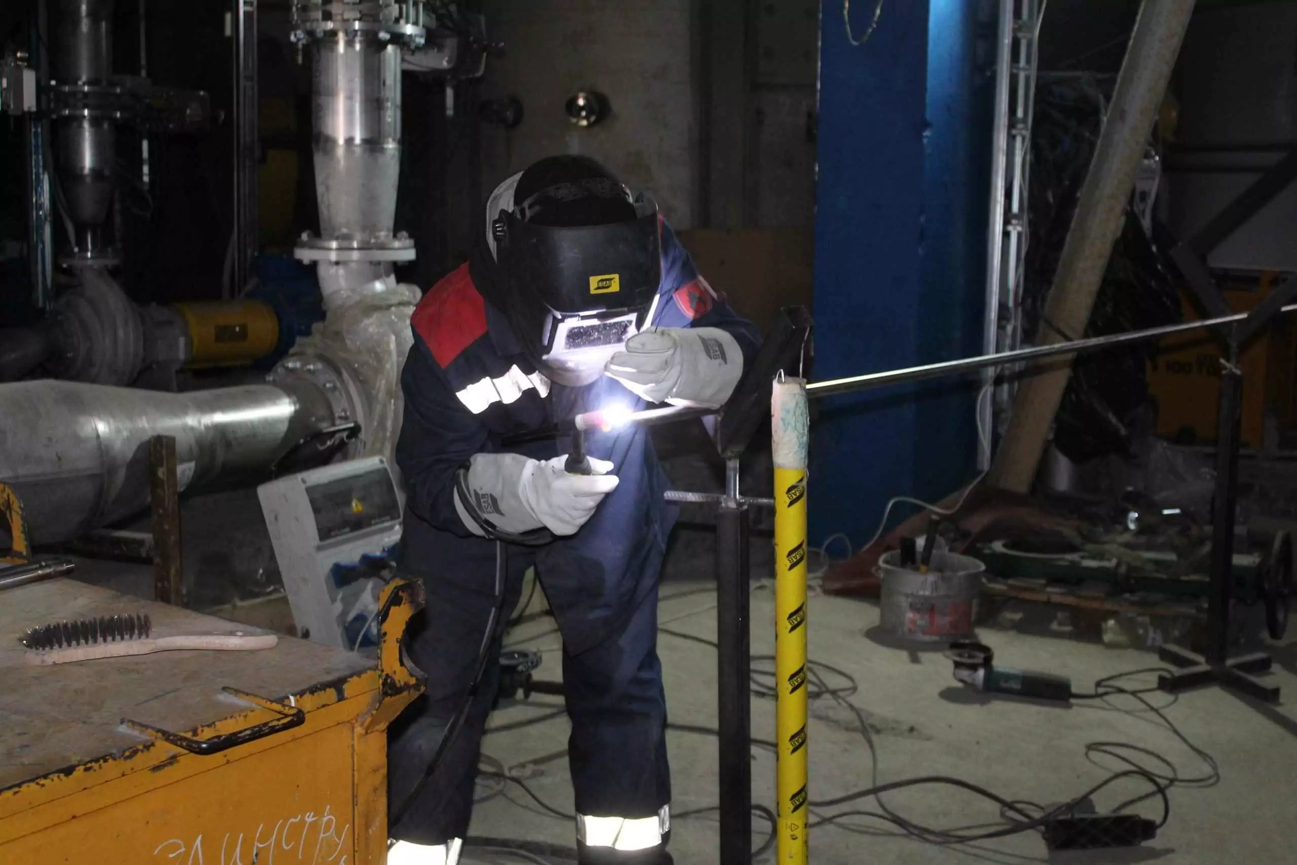 Сварочные работы при модернизации оборудования