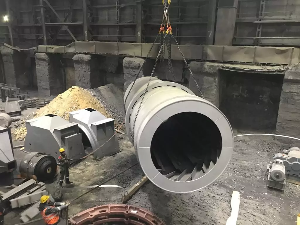 Установка сушильного барабана