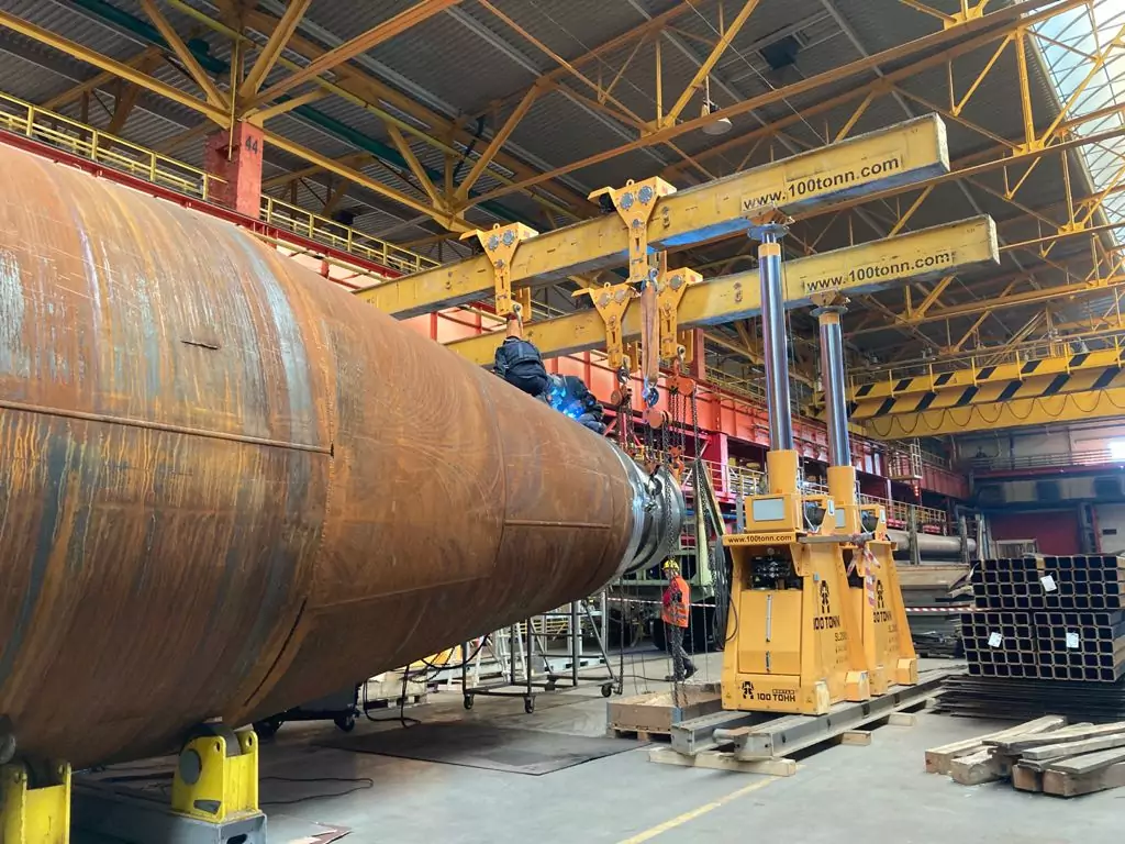 Такелаж порталом грузоподъемностью 380 тонн