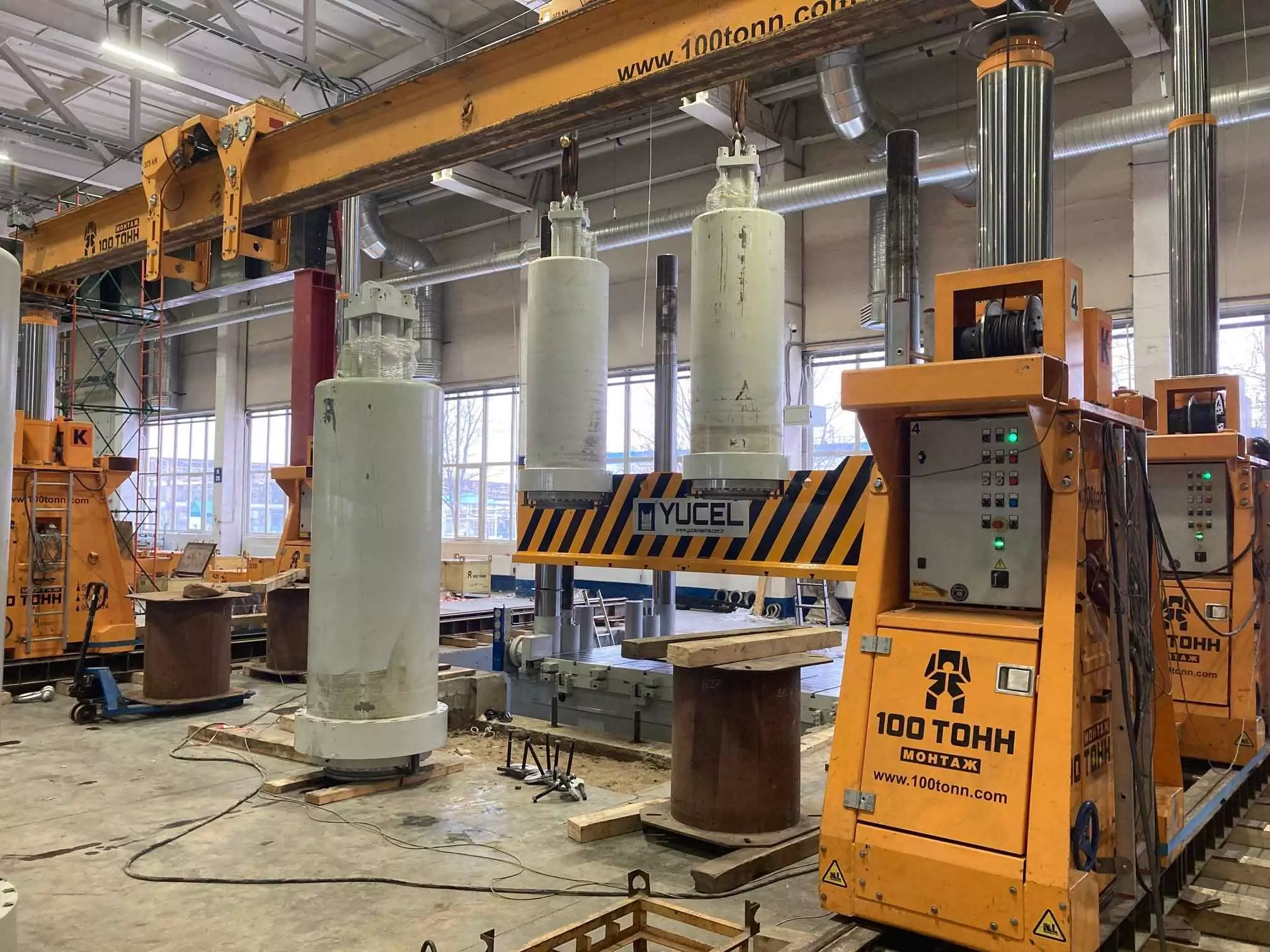 Монтаж гидравлического пресса HP-KP3000 TONS YUCEL MAKINA