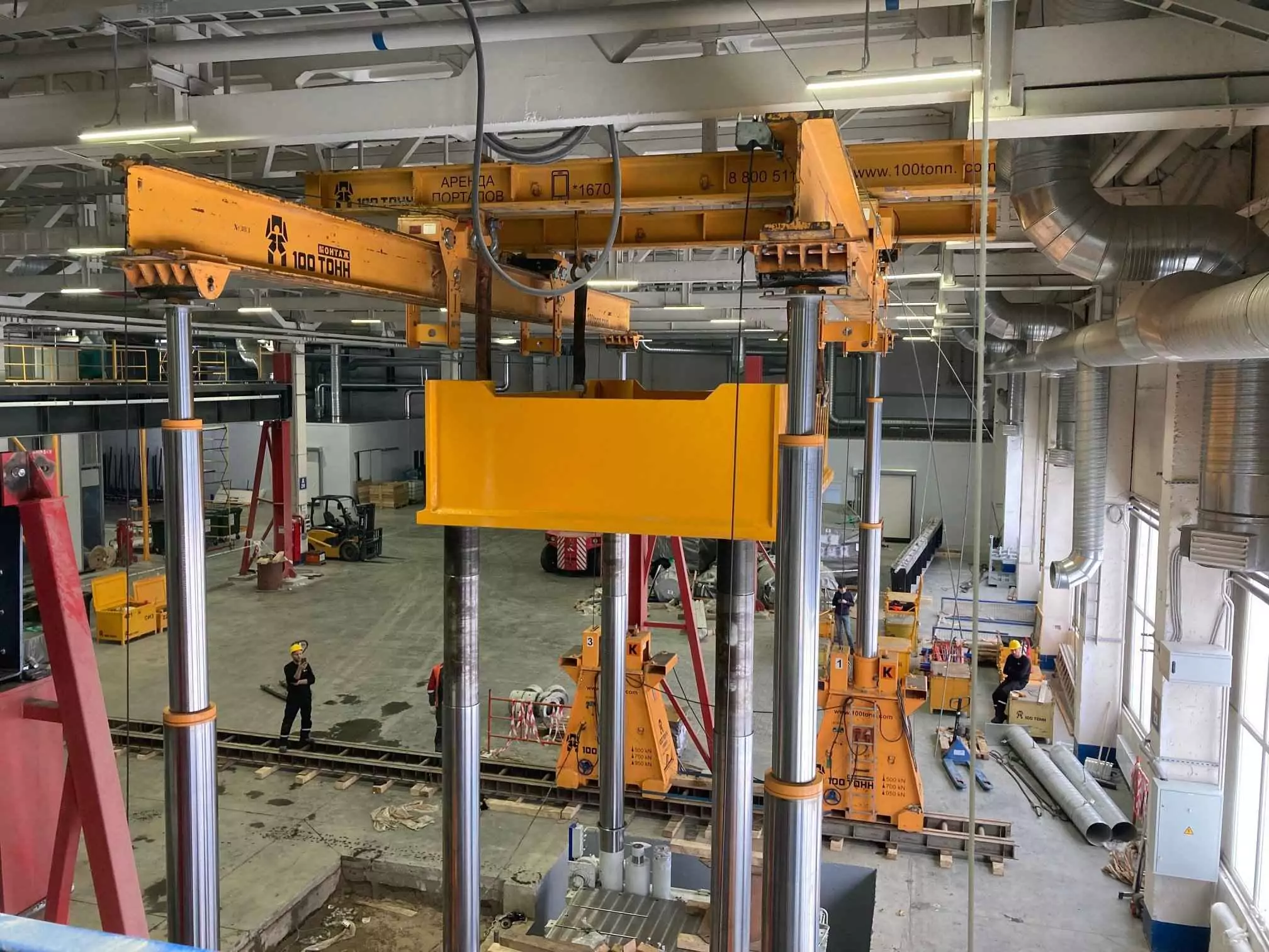 Такелаж и сборка пресса HP-KP3000 TONS