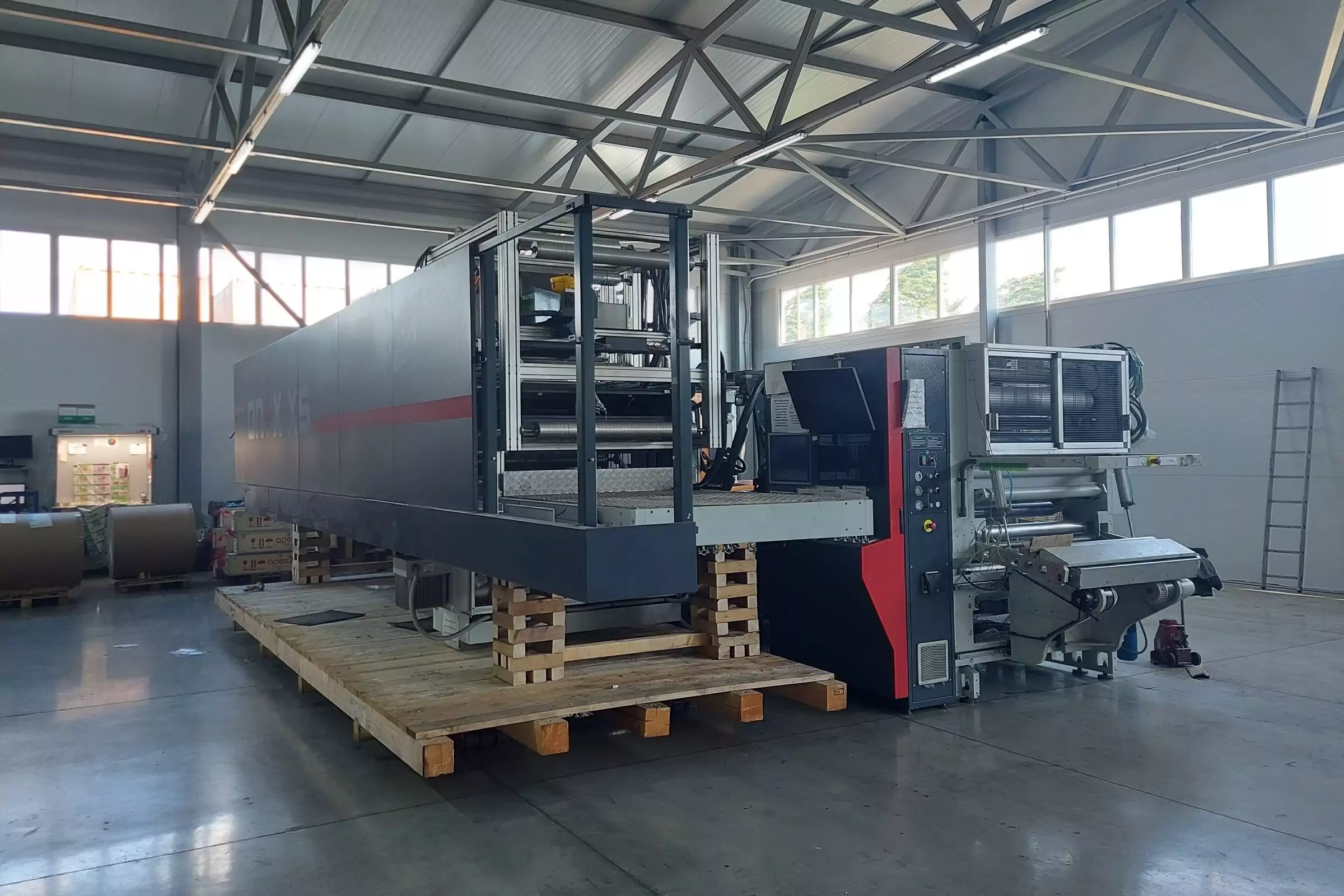 Демонтаж флексопечатной машины ONYX